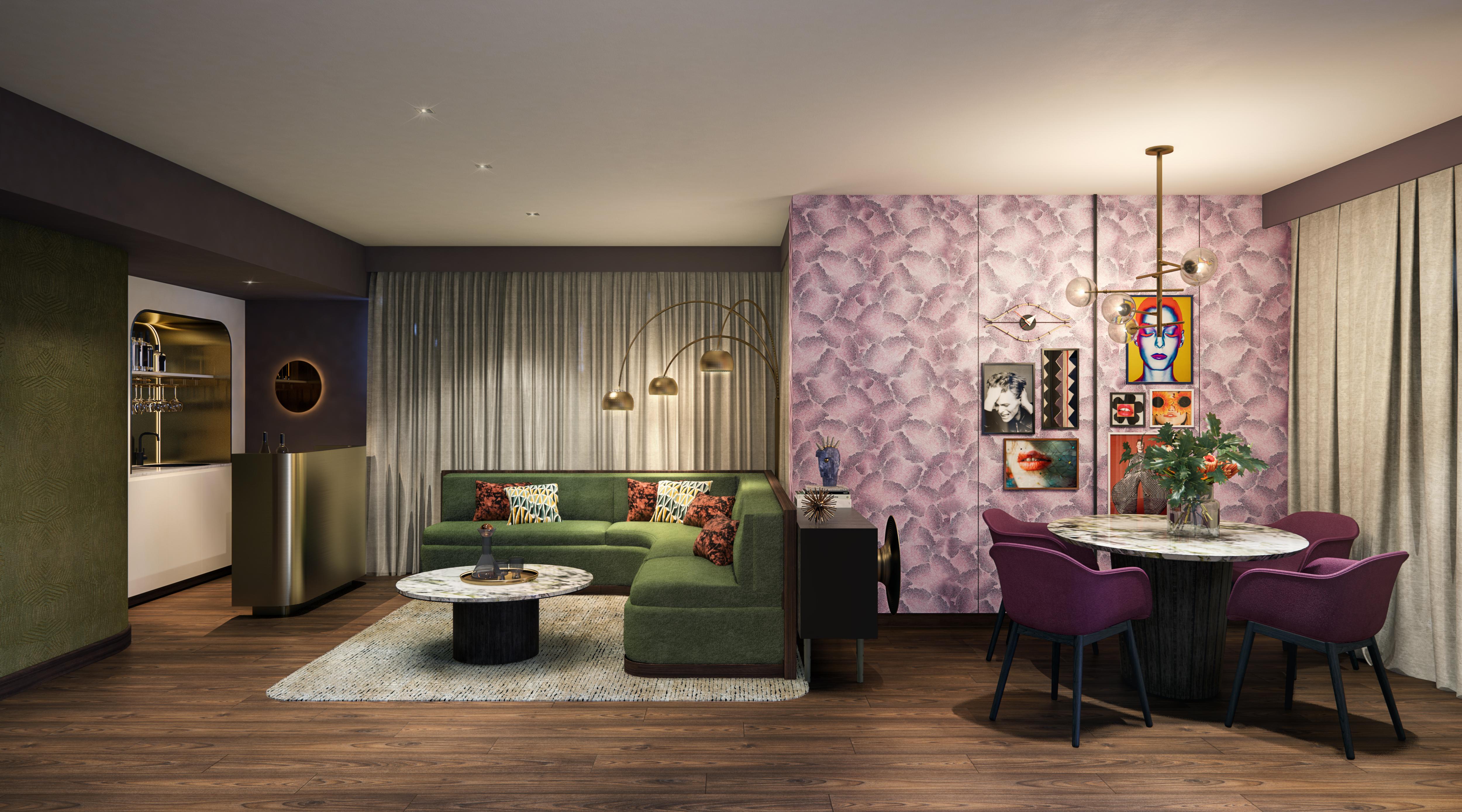 ホテル オヴォロ ザ バレー ブリスベン エクステリア 写真 The interior of a typical apartment